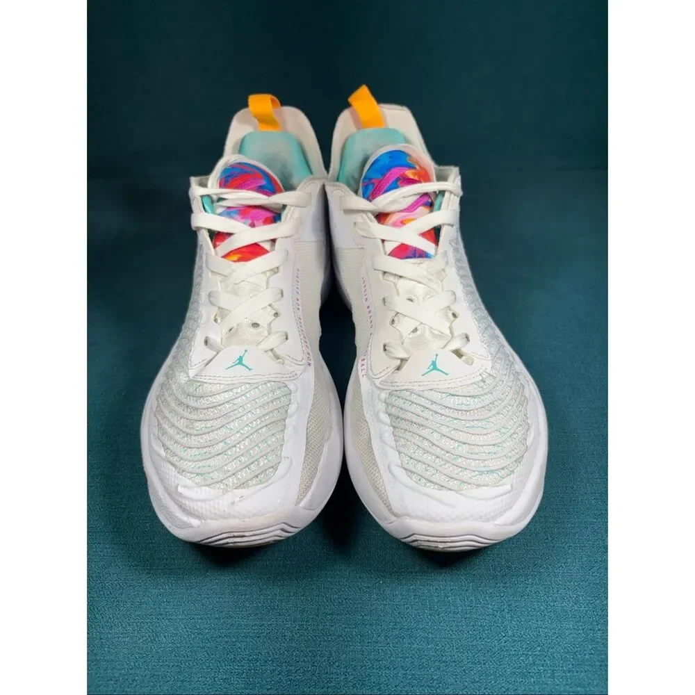 Jordan Luka 1 Men's Size 9.5 White Pink Teal Orange Basketball Shoes DN1772-164